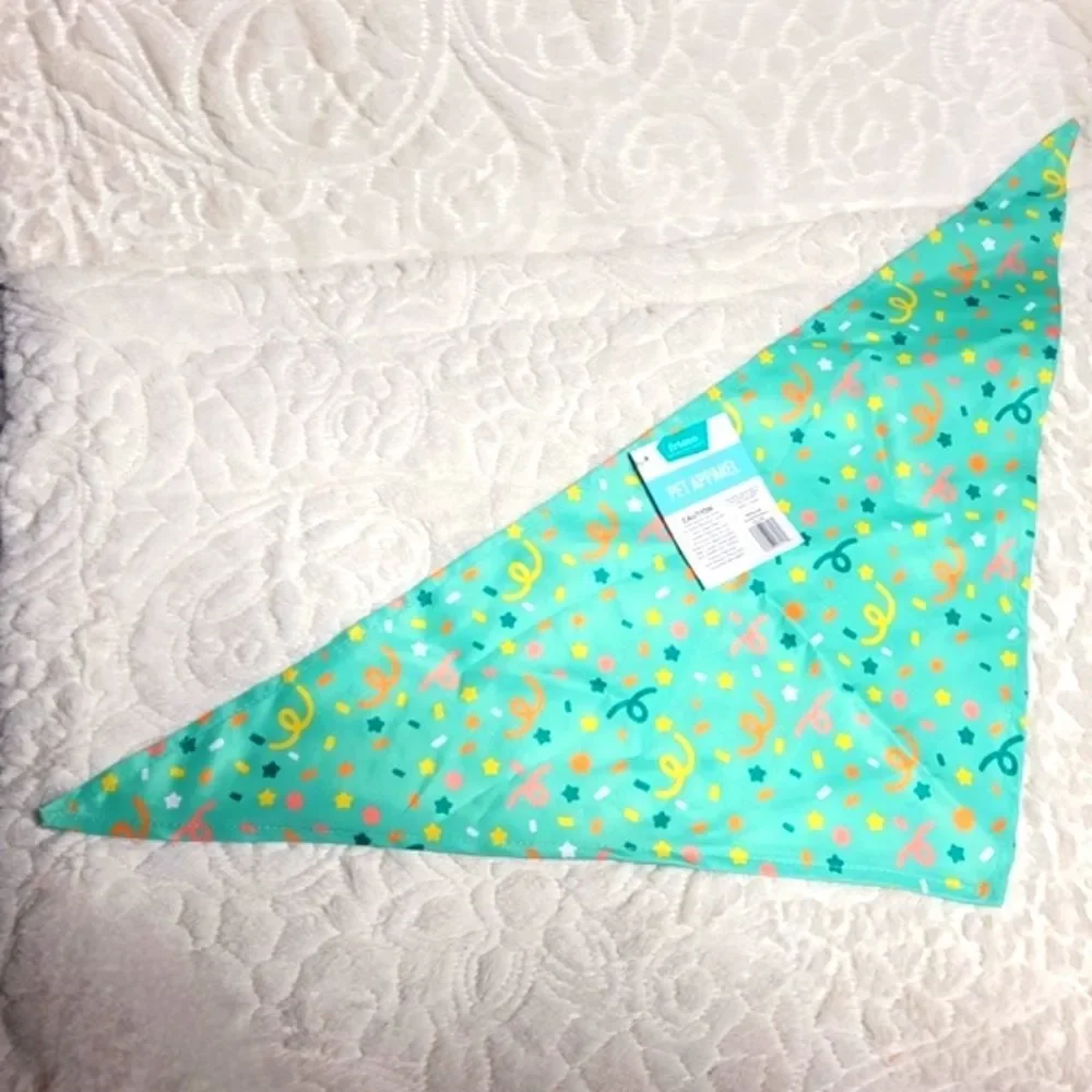 Frisco Pet Bandana Celebration Confetti Holiday Birthday M - L Cat Dog New